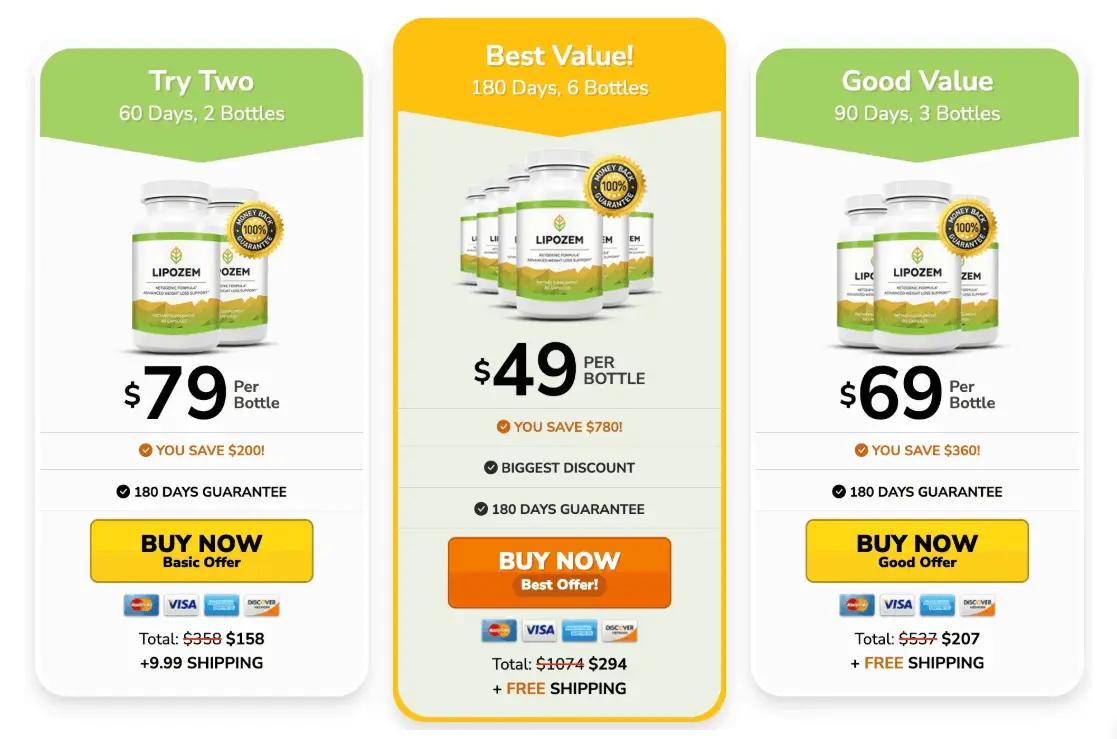 Lipozem Sale Page